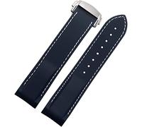 STACHES DE MONTRER 20 mm 22 mm EXINE CURVE SILICONE BANDE Men de bracelet de plongée Bracelet en caoutchouc ajustement pour Omega Seamaster 300 ajustement pour Seiko Huawei Samsung Watch Strap (20 mm