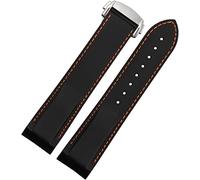 STACHES DE MONTRER 20 mm 22 mm EXINE CURVE SILICONE BANDE Men de bracelet de plongée Bracelet en caoutchouc ajustement pour Omega Seamaster 300 ajustement pour Seiko Huawei Samsung Watch Strap (20 mm