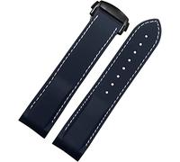 STACHES DE MONTRER 20 mm 22 mm EXINE CURVE SILICONE BANDE Men de bracelet de plongée Bracelet en caoutchouc ajustement pour Omega Seamaster 300 ajustement pour Seiko Huawei Samsung Watch Strap (20 mm