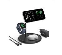 Stacja Magnetyczna Maggo 15W 3-In-1 Czarna