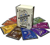 Stack 52 Cartes d'Exercices de Suspension Compatibles avec TRX et Tous Les Entraîneurs de Suspension