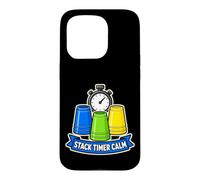 Stack Timer Calm Empilage Sportif Gobelets Chronomètre Coque pour iPhone 15 Pro