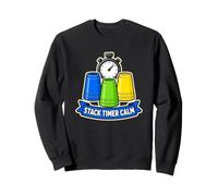 Stack Timer Calm Empilage Sportif Gobelets Chronomètre Sweatshirt