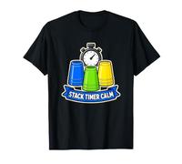Stack Timer Calm Empilage Sportif Gobelets Chronomètre T-Shirt