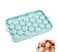 Stackable Ice Tray for Freezer 25-Cavity Silicone Tray with Lid