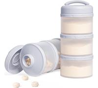 Stackable Milk Powder Dosing Box,Pack Of 2 (Grey)