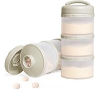 Stackable Milk Powder Dosing Box,Pack Of 2 (Warm Grey)