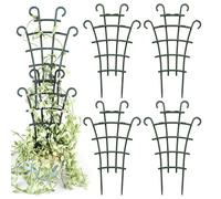 Stackable Plant Trellis - Adjustable Trellis for Potted Plants Indoor Outdoor | 5 Pieces Stackable Plant Support Stakes | Peas Support Stakes for Indoor Outdoor Garden Pots Monstera Flowers Vine
