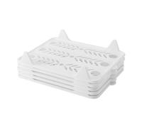 Stackable Shirt Organizer | Interlocking Sweater Dividers, 5 pieces Interlocking Clothes Storage, for Indoor Home Bedroom Wardrobe Jeans Sweater T-Shirt Socks Pants