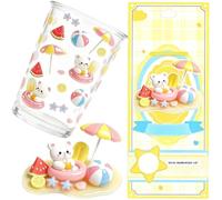 Stackable Stickers Waterproof Transparent 3D Cute Decals Set | Layered Figure Stickers For Phone Case Scrapbook Planner Notebook Journal Water Bottle Laptop DIY Decoration | For Creative Use