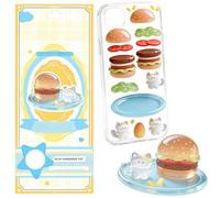 Stackable Stickers Waterproof Transparent 3D Cute Decals Set | Layered Figure Stickers For Phone Case Scrapbook Planner Notebook Journal Water Bottle Laptop DIY Decoration | For Creative Use