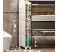 Stackable Storage BinsSlim Bathroom Cabinet High Capacity Toilet Paper Storage with Clear Plastic Drawers nize Your Space Efficiently and Stylishly