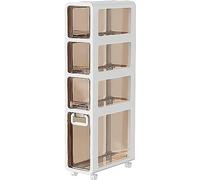 Stackable Storage DrawersMobile Cabinet with 2/3/4/5 Drawers Small Bathroom Floor nizer with Wheels High Capacity Side Toilet Storage Cabinet
