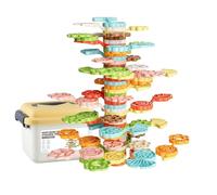 Stackable Toys - Aesthetic Balance Tree, 72-Piece Rainbow Building Game with High-Definition Geometry, Precision Fine Motor Skill Development, Stress Reliever Grip, Educational Tool for Boys Ages