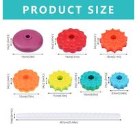 Stackable Toys For Kids,Rainbow Rotary Toy For Young Children Two-Tone Disc Turntable For Children Cultivate Practical Ability,Color Recognition