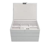 Stackers Boîte à Bijoux Classique Gris Caillou Taille Moyenne - Lot de 3