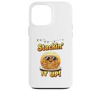 Stackin' It Up - Dessin animé drôle de Pile de crêpes avec Coque pour iPhone 13 Pro Max