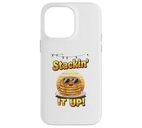 Stackin' It Up - Dessin animé drôle de Pile de crêpes avec Coque pour iPhone 14 Pro Max
