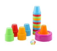 Stacking Cups Game, Interactive Speeding Cups, Colorful Stacking Cups, Speeding Cups Stacking Game, Multifunctional Cup Stacking Set, Quick Cups Game for Kids, Educational Cup Stacking Set, Cup Stacki