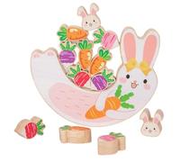 Stacking Toys | Wooden Carrot Balance Educational Interactive Toys | Kids B