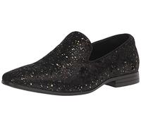 Stacy Adams Chaussures à Enfiler Stellar à Paillettes pour Homme, Noir, 39.5 EU