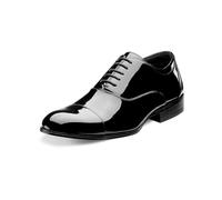 Stacy Adams Gala Chaussures Oxford à lacets et bout droit pour homme, noir (noir verni), 44 EU