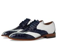 Stacy Adams Lacets d'orteils de vélo Tristano, Bleu foncé/multicolore, 44 EU