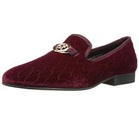 Stacy Adams Men's Valet Velour BIT Slip-on Loafer, Burgundy, 8 M US
