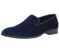 Stacy Adams Saunders Chaussures à Enfiler en Velours pour Homme, Royal Royal, 45 EU