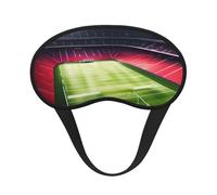 Stade Football Satdium Field Light Night Print Adultes Sleep Comfort Masque pour les yeux Blocage de la lumière Aide à la sieste pour Voyage Insomnie Camping