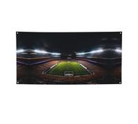 Stade Football Satdium Field Light Night Print Party Decor,Best Banner Flags for Events,Innovative Designs for Birthday Party Supplies