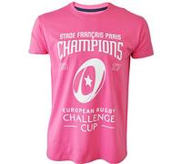 STADE Français T-Shirt Paris - Champion 2017 - European Challenge Cup - Collection Officielle - Taille Adulte Homme XXL