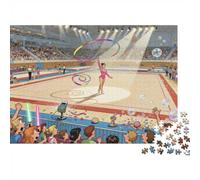 Stade Gymnastique Public Puzzle, 1000 Pièces pour Adultes Haute Qualité | 38x26cm Carton, Exercice Mental, Cadeau Anniversaire, Décoration Salon, Réduction Du Stress