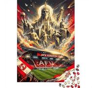 Stade Statue Architecture Puzzle, 1000 Pcs Jeu D'intérieur Adulte | 70x50cm Carton, Exercice Cérébral, Ajustement Précis, Amateurs D'art, Réduction Du Stress