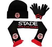 Stade Toulousain Bonnet Echarpe Gants Collection officielle Toulouse - Taille adulte