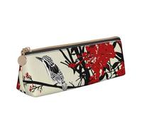 Stadium Before Match Night Trousse à crayons triangulaire et pochette à cosmétiques, organiseur à fermeture éclair en cuir PVC pour l'école, le bureau, les voyages, Oiseaux chanteurs, One Size