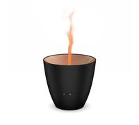 Stadler Form Aroma Diffuser Zoe diffuse des Huiles Essentielles avec un Effet de Flamme Unique, pour une Aromathérapie Relaxante, Noir