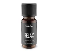 Stadler Form Détendez-vous, huile essentielle 100 % pure et naturelle, détend et apaise, parfum d'huile de lavande, de bois et d'agrumes vagues ; 10 ml d'huile parfumée, convient aux diffuseurs