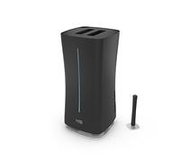 Stadler Form Humidificateur d'air Eva, nébuliseur à ultrasons avec WiFi, pour pièces jusqu'à 80 m², avec hygrostat, mode auto et nuit, adapté à l'huile parfumée, noir