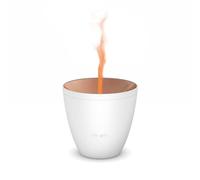 Stadler Form Z-001 Diffuseur d'Arômes Zoe Diffuse des Huiles Essentielles avec un Effet de Flamme Unique, pour une Aromathérapie Relaxante, Blanc