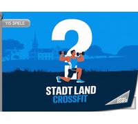 Stadt, Land, CrossFit - 115 Spiele: Stadt, Land, Fluss CrossFit - Spielblock für Fitnessfans | Geschenkidee für Sportbegeisterte - Quiz Spiel Fitnesssport