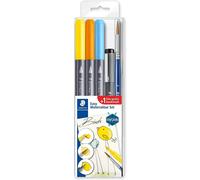 Staedler Brosse Stylos Facile Aquarelle Set Design Voyage Oiseaux Noir