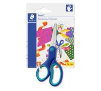 Staedtler Noris 965, Ciseaux gauchers à bouts arrondis, Sécurisés pour les enfants, Étui blister avec 1 paire de ciseaux de 14 cm, 965 14 LNBK