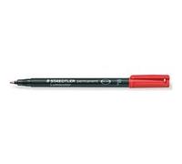 Staedtler Lumocolor Marqueur permanent Lumocolor 318 pointe ogive fine 0.6 mm - Rouge