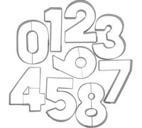 Städter 113299 Set de 9 emporte-pièces en Forme de Chiffres en Acier Inoxydable