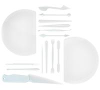Städter 171350 Lot de 15 Instruments en Plastique pour modelage de massepain