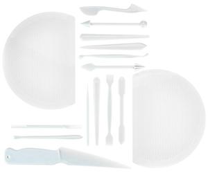 Städter 171350 Lot de 15 Instruments en Plastique pour modelage de massepain