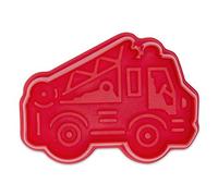 Städter 171879 Emporte-pièce en forme de camion de pompier, plastique, rouge, 6,5 cm
