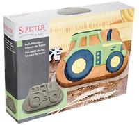 Moule à gâteau - Stä dter - Tracteur - 30 cm - Anti-adhésif - Recettes incluses