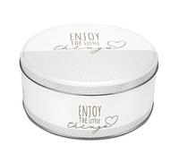Städter 710207 Enjoy The Little Things Boîte à pâtisserie en fer blanc 22 cm
